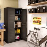 Keter Armoire de rangement haute Detroit XL Noir