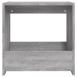 vidaXL Table d'appoint Sonoma gris 50x26x50 cm Bois d'ingénierie