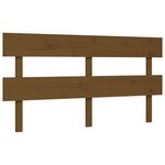 vidaXL Lit pour personne âgée sans matelas marron miel bois massif