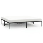 vidaXL Cadre de lit métal noir 200x200 cm