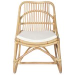 vidaXL Chaise en rotin Lin