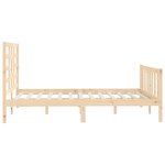 vidaXL Cadre de lit sans matelas 150x200 cm bois massif