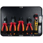 Ks tools ensemble d'outils d'électricien 128 pièces 1/4" + 1/2" 911.0628