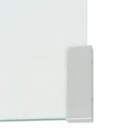 vidaXL Table basse 49 5 x 50 x 45 cm Verre trempé Transparent