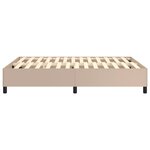 VidaXL Cadre de lit sans matelas cappuccino 140x200 cm similicuir