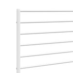 vidaXL Tête de lit métal blanc 193 cm