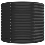 vidaXL Lit surélevé de jardin Acier enduit de poudre Anthracite