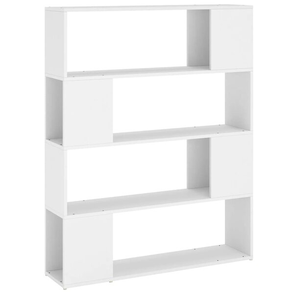vidaXL Bibliothèque/Séparateur de pièce Blanc 100x24x124 cm