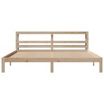 vidaXL Cadre de lit avec tête de lit 200x200 cm Bois de pin massif