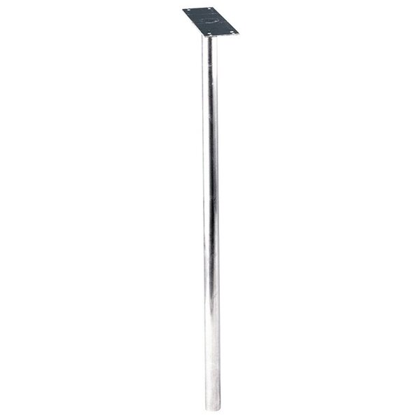 Piquet de boîte aux lettres individuelle - Decayeux - Gris alu - Platine fixe - Hauteur 1 10 m
