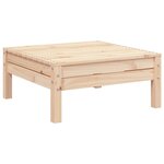 vidaXL Canapé de jardin 2 places et repose-pied bois pin massif