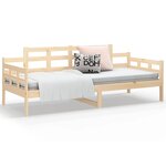 vidaXL Lit de jour sans matelas bois de pin massif 90x190 cm