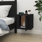 vidaXL Meuble TV mural Noir 40x34 5x40 cm