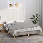 vidaXL Couverture lestée Gris 135x200 cm 10 kg Tissu