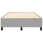 vidaXL Cadre de lit sans matelas gris clair 120x200 cm tissu