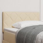 Tête de lit vidaXL Design Blocs Diamants Crème 90 cm Tissu