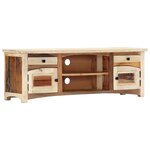 vidaXL Meuble TV 120 x 30 x 40 cm Bois de récupération massif