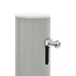 vidaXL Auvent latéral rétractable de patio 100 x 300 cm Blanc cassé