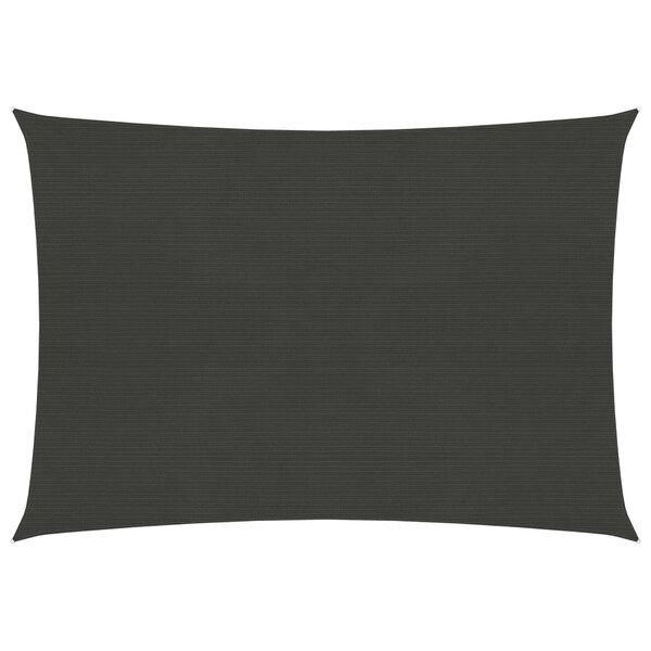 vidaXL Voile d'ombrage 160 g/m² Anthracite 2 5x3 m PEHD