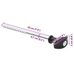 vidaXL Piquets de tente 12 Pièces 20 cm Ø7 mm acier galvanisé