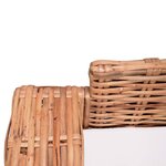vidaXL Ensemble de canapés 2 Pièces avec coussins Rotin naturel