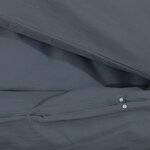 vidaXL Ensemble de housse de couette Anthracite 200x200 cm Coton