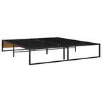 vidaXL Cadre de lit sans matelas noir métal 180x200 cm