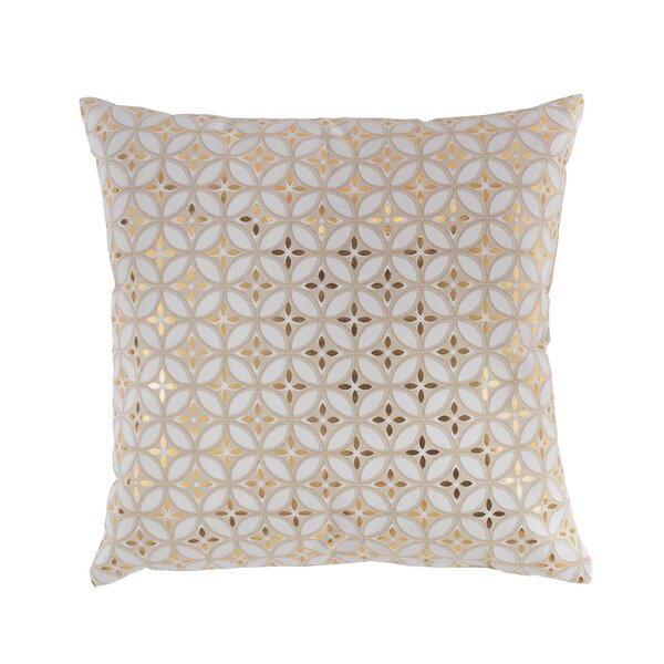 Coussin déhoussable 45 cm coton or azelia