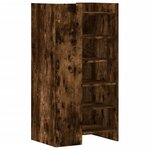 vidaXL Armoire à chaussures chêne fumé 52x37 5x100cm bois d'ingénierie