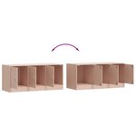 vidaXL Meuble TV rose 99x39x44 cm acier