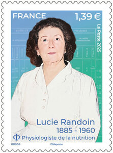 Timbre - Lucie Randouin (1885-1960) - Lettre verte