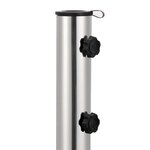 vidaXL Socle de parasol Granite 30 kg Carré Gris