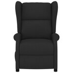 vidaXL Fauteuil inclinable électrique à oreilles noir tissu