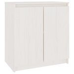 vidaXL Armoire latérale blanc 60x36x65 cm bois de pin massif