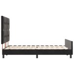 Cadre de lit vidaXL Noir 140x200 cm Velours