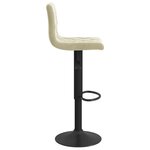 vidaXL Tabourets de bar lot de 2 crème velours