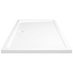 vidaXL Receveur de douche rectangulaire ABS Blanc 80x120 cm