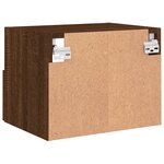 vidaXL Meuble TV mural chêne marron 40x30x30 cm bois d'ingénierie