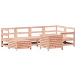 vidaXL Salon de jardin 7 Pièces bois massif sapin de douglas