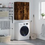vidaXL Armoire murale chêne fumé 69 5x34x90 cm
