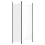 vidaXL Cloison de séparation 3 panneaux Blanc 150x220 cm Tissu