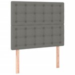 vidaXL Cadre de lit sans matelas gris foncé 100x200 cm tissu