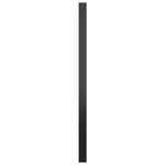 vidaXL Miroir mural Noir 60 cm