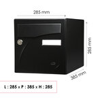 Boîte aux lettres Préface 1 porte,  Noir mat RAL 9005M