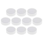 Lot de 10 Discofix aimant rond 'magnum' Diam 34 mm Blanc MAGNÉTOPLAN