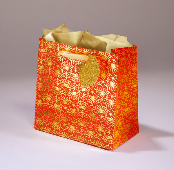 Sac cadeau miniature corail pmcl 18 x h 18