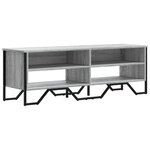 vidaXL Meuble TV sonoma gris 122x34x41 cm bois d'ingénierie