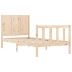 vidaXL Cadre de lit sans matelas bois de pin massif