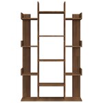 vidaXL Bibliothèque Chêne marron 86x25 5x140 cm Bois d'ingénierie