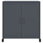vidaXL Buffet anthracite 68 5x39x72 cm acier laminé à froid